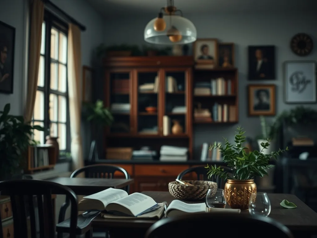 Plusieurs livres de décoration intérieure ouverts et empilés sur une table en bois, avec des pages présentant des intérieurs lumineux et des palettes de couleurs